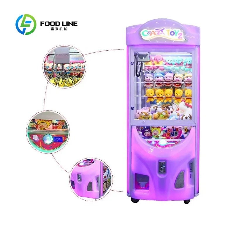 Bill Acceptor Vending - Customized Coin Operated Arcade Claw Crane