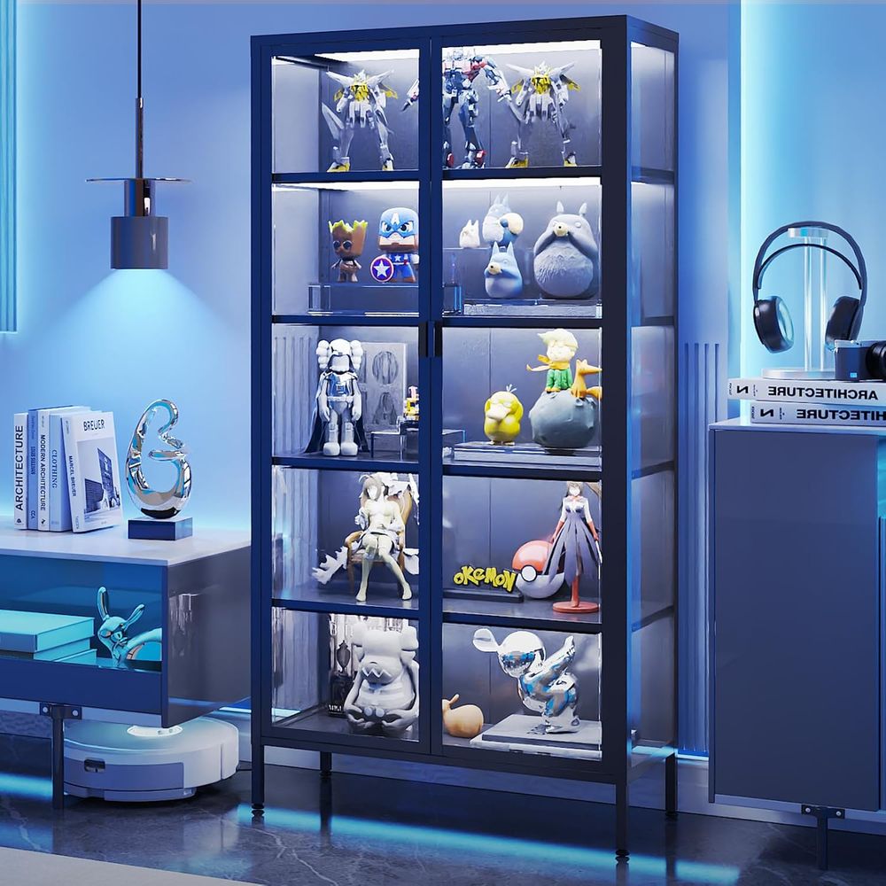 Glass Cabinet Display - 71 High Glass Display Cabinet with