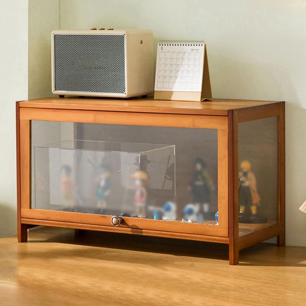 Glass Cabinet Display - Acrylic Glass Curio Cabinet - 27.55x12.59x15.74