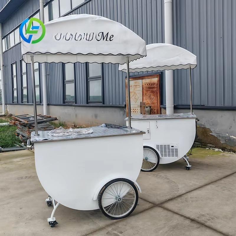 Customized Commercial Mobile V - Hot Dog Vending Cart 评论和价格
