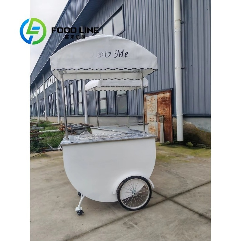 Customized Commercial Mobile V - Hot Dog Vending Cart 评论和价格