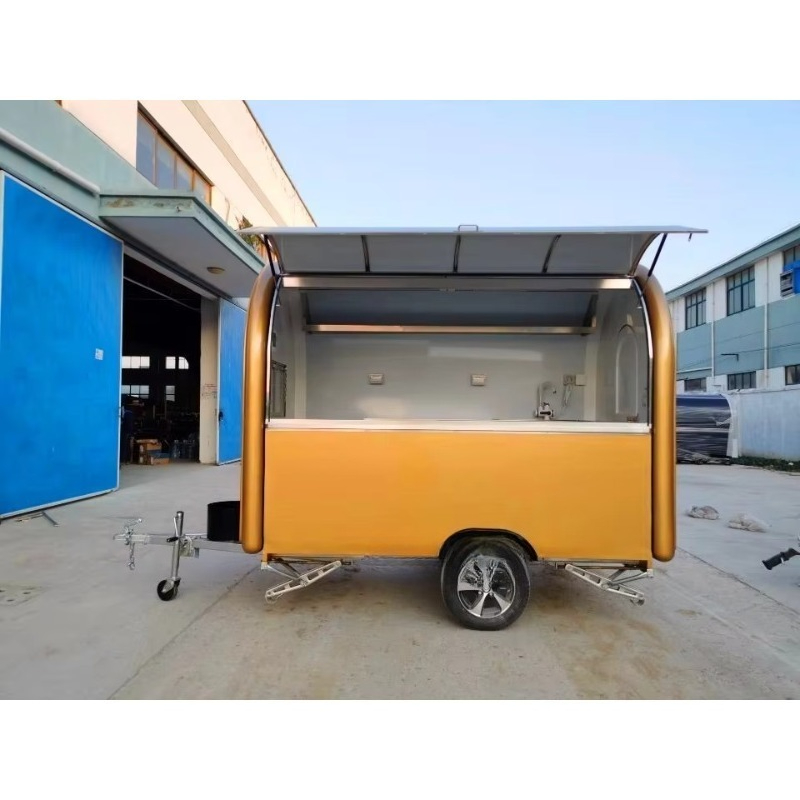 Mobile Food Trucks Coffee Food - Hot Dog Vending Cart 评论和价格