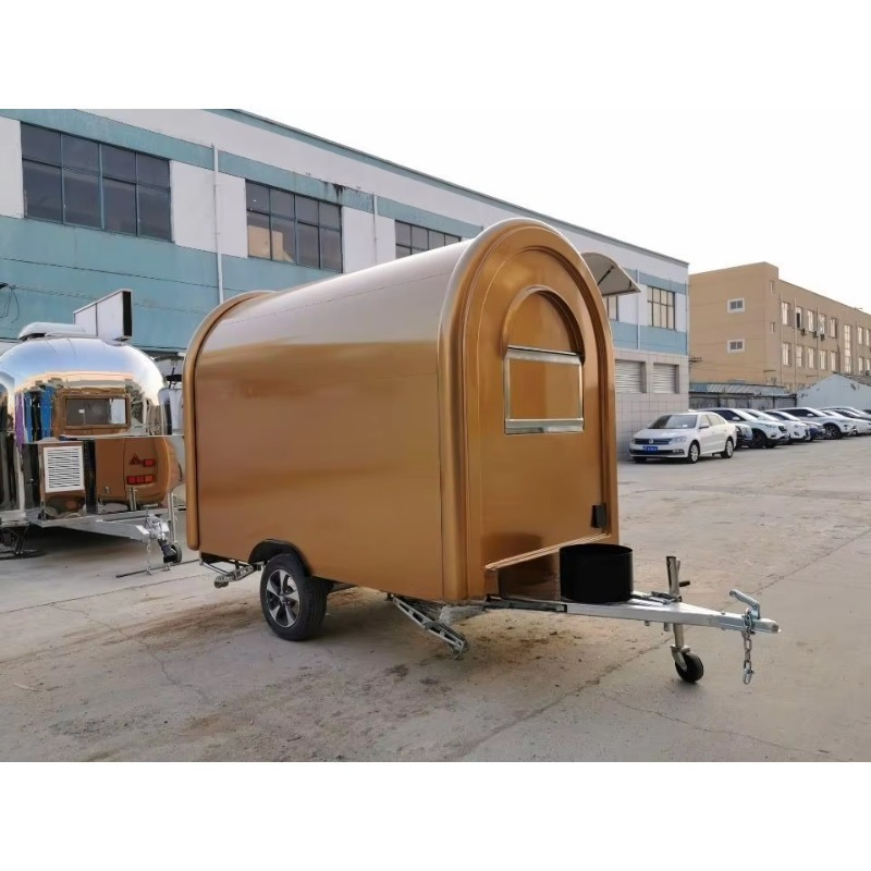 Mobile Food Trucks Coffee Food - Hot Dog Vending Cart 评论和价格
