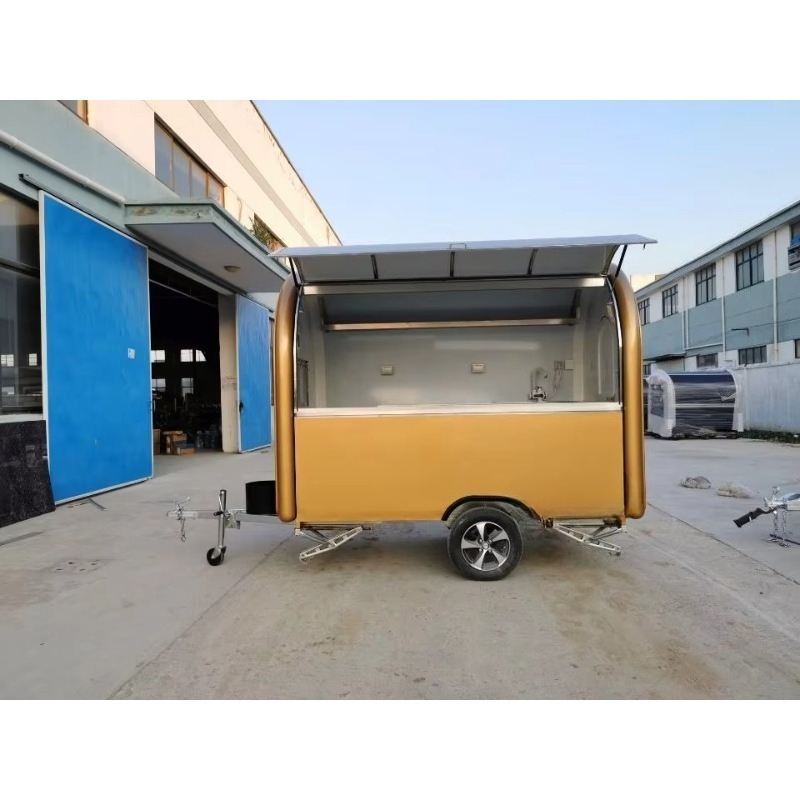 Mobile Food Trucks Coffee Food - Hot Dog Vending Cart 评论和价格