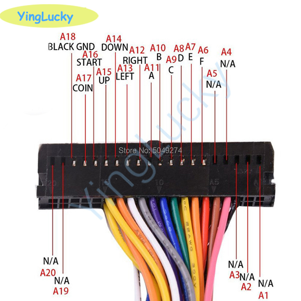 Arcade Cabinet 40-pin Wire Har - Arcade Vibes 评论和价格