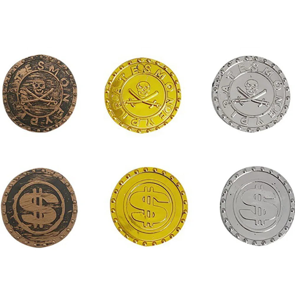 100/200PCS Plastic Pirate Gold - Arcade Game Coin 评论和价格