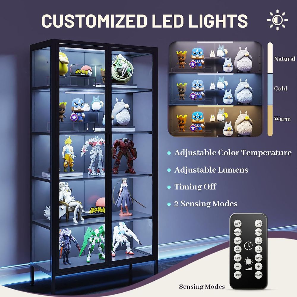 71 High Glass Display Cabinet  - Glass Cabinet Display 评论和价格