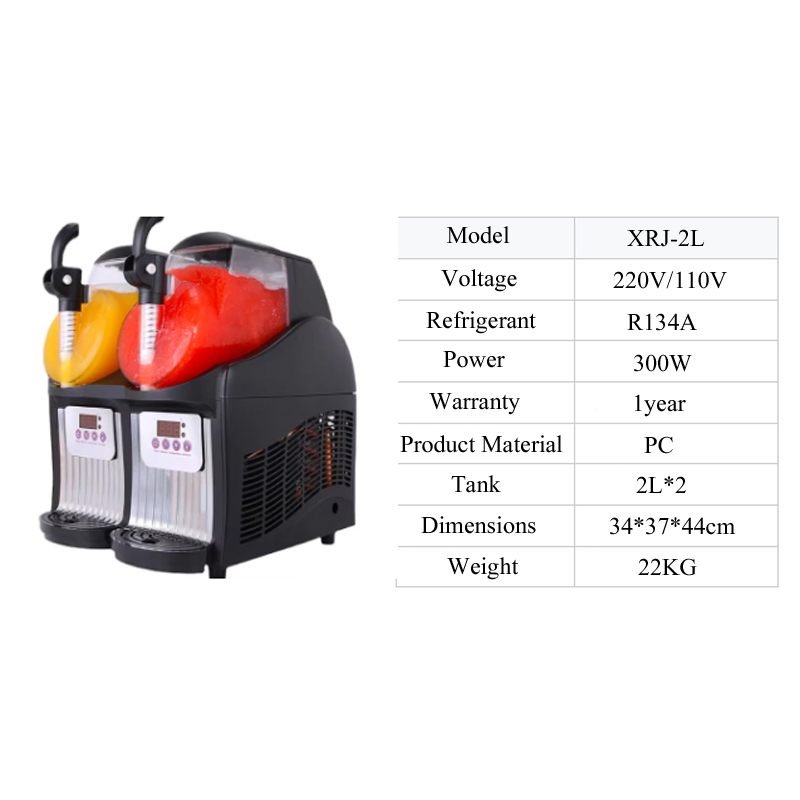 Slushy Machine,4L Double Cylin - Slushie Machine Vending 评论和价格
