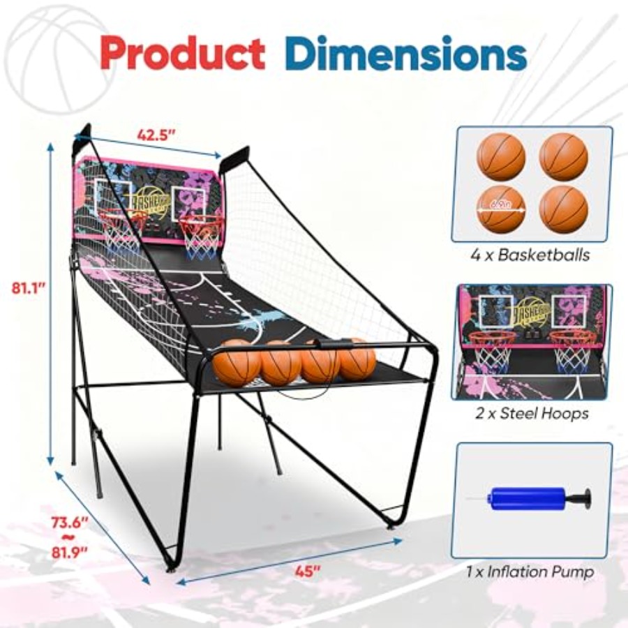 Indoor foldable 2-player elect - Arcade Games & Vending Co 评论和价格