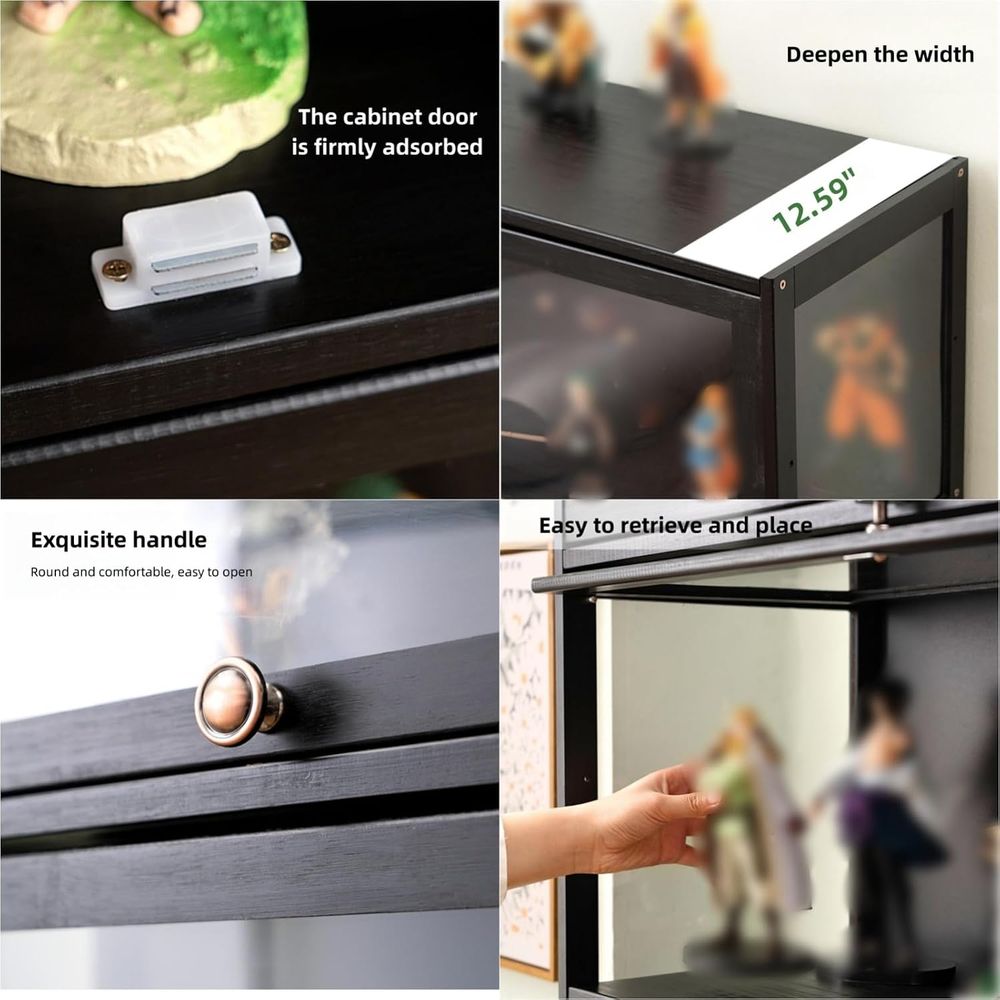 Acrylic Glass Curio Cabinet -  - Glass Cabinet Display 评论和价格