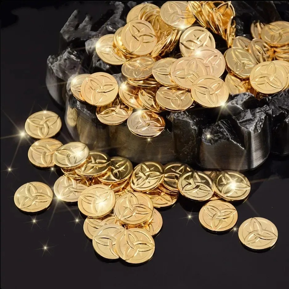 10Pcs Genshin Impact Zinc Allo - Arcade Game Coin 评论和价格