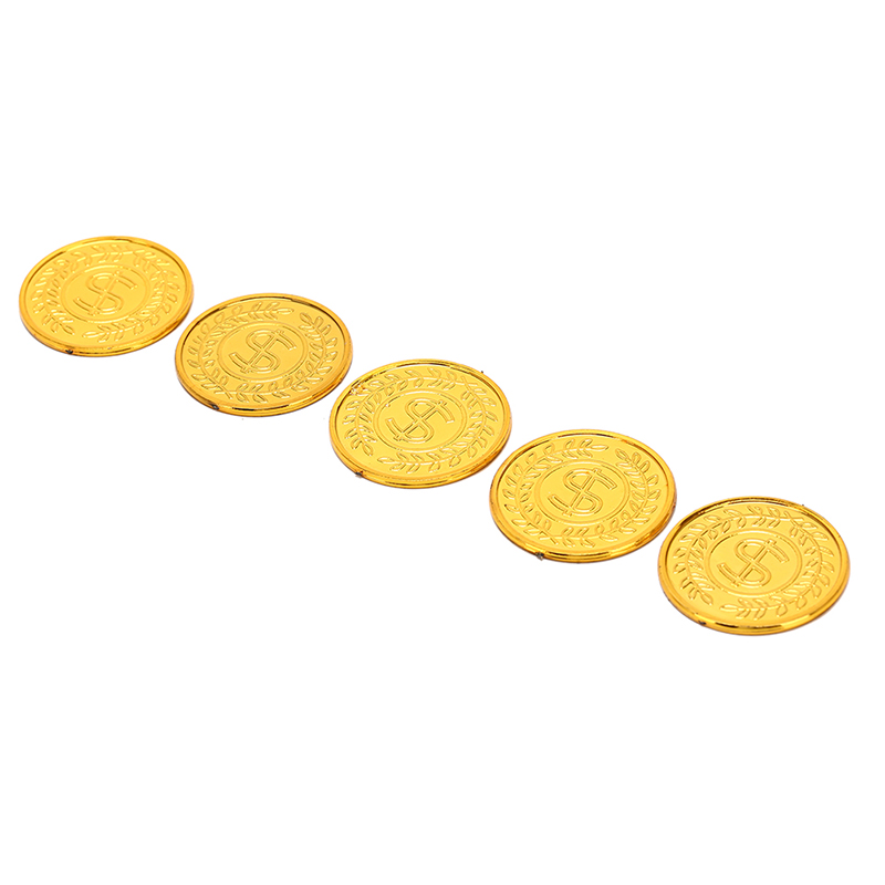 100pcs 3.5cm Retro Pirate Coin - Arcade Game Coin 评论和价格