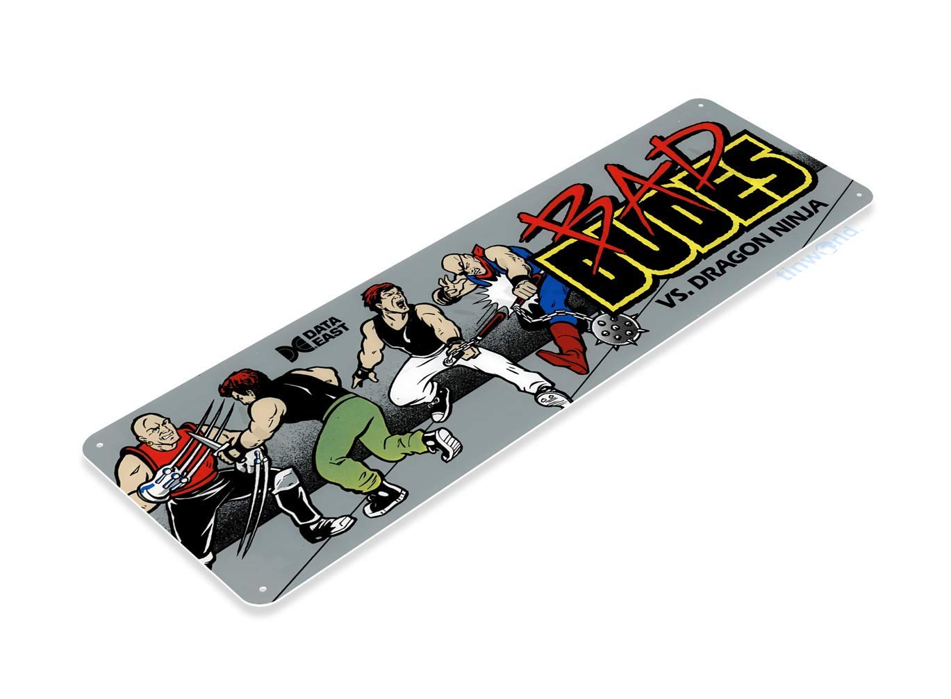 Tinworld Tin Sign Bad Dudes Ar - Arcade Vibes 评论和价格