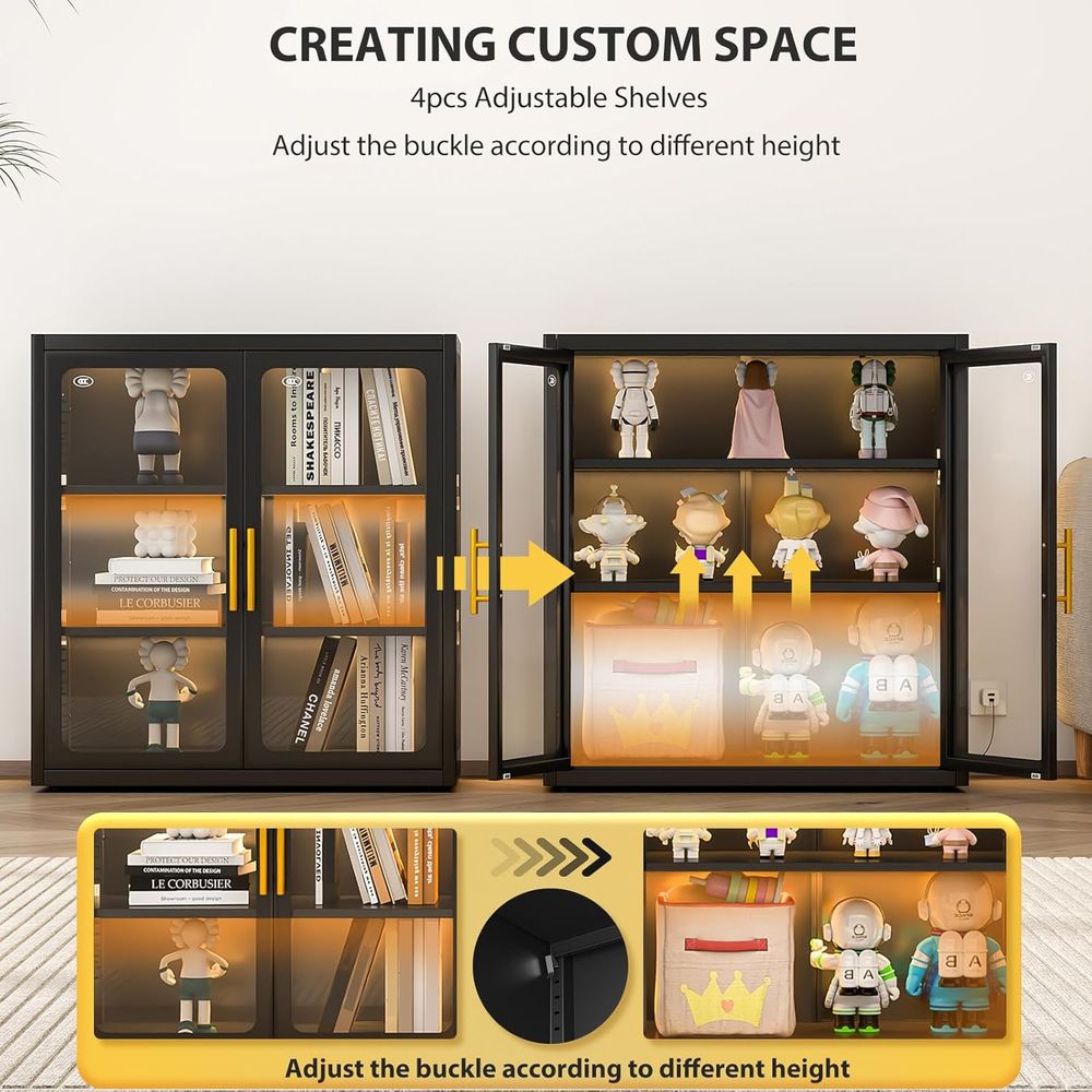 34 Tall Glass Door Display Cab - Glass Cabinet Display 评论和价格